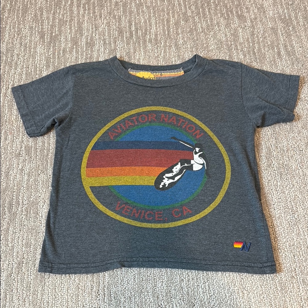 Aviator Nation Kids Blue Graphic T-Shirt